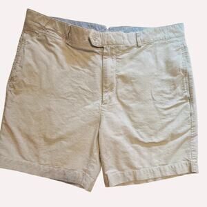 Cremieux Cotton Shorts 7" Length, size 38 Light Tan